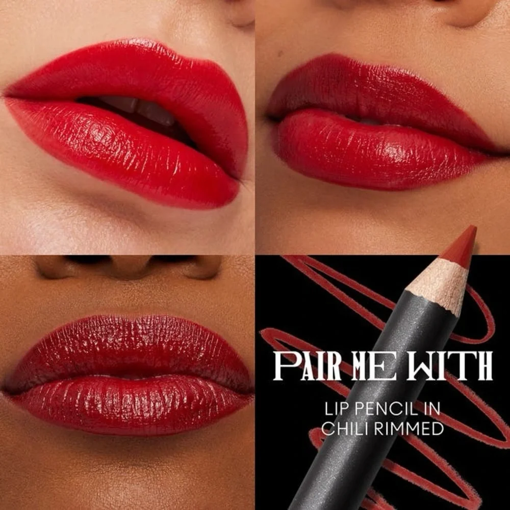 MACximal Left on Red Satin Lipstick